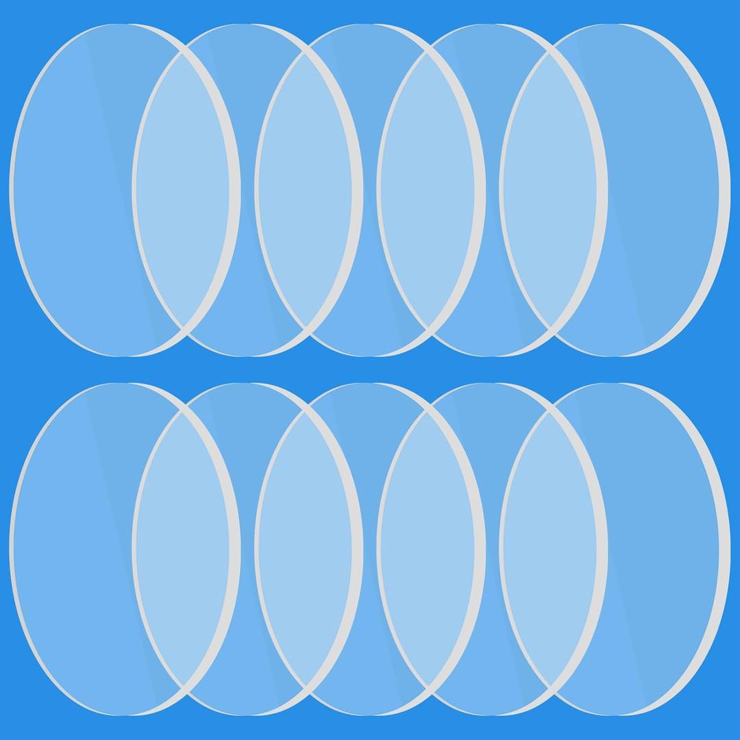 Copkim 10 Pcs 14 mm Laser Protective Lenses Replacement Compatible with D1, D1 Pro, M1 Series Engraving Machine 10w 20w Diode Module