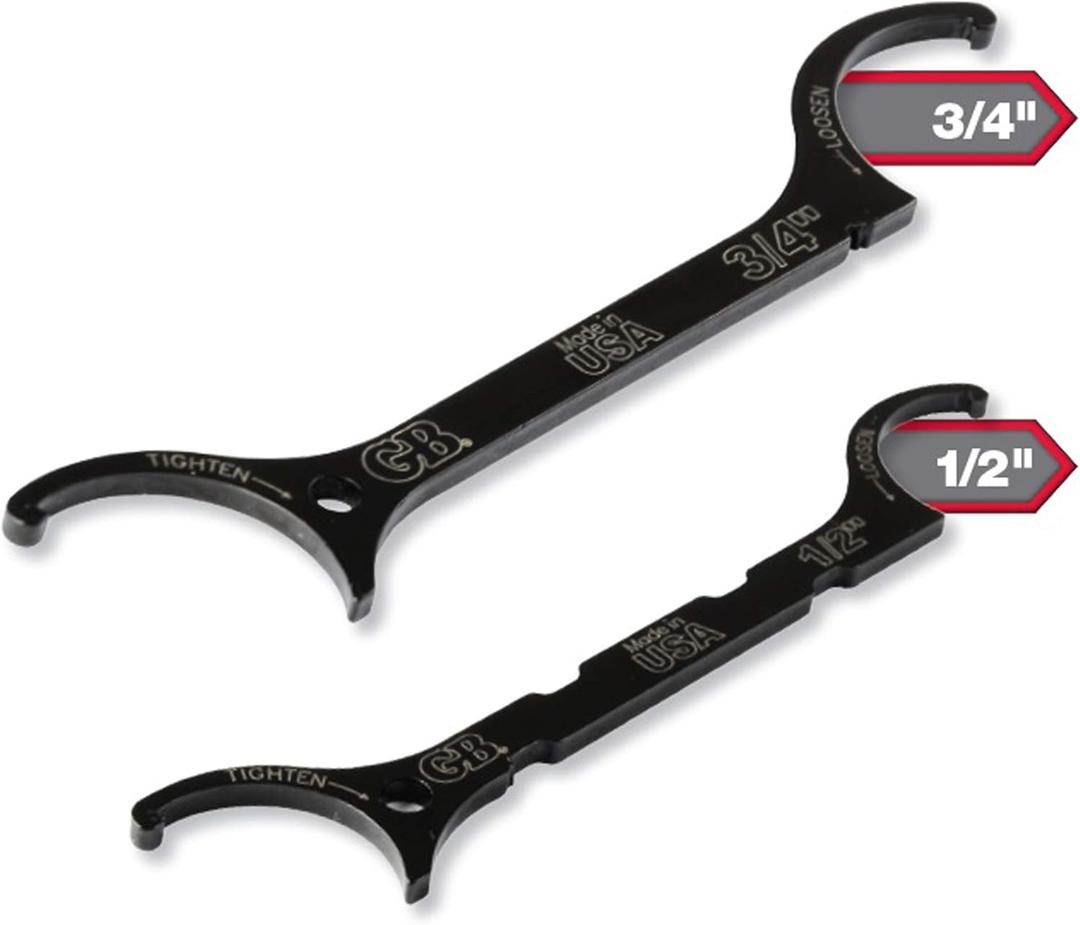 Gardner Bender LNW-KIT Locknut Wrench Kit,  &  Inch., Loosen / Tighten locknuts, Steel Construction fits UL locknuts, 2 Pk. Bundle, Black