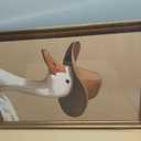 Cowboy Duck Vintage Gold Framed Wall Art 16x24 inch
