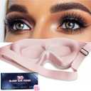 Sleep Mask for Women Eyelash Extension, Eye Mask for Lash Extensions No Pressure 3D Contoured Lash Extension Sleep Mask, Block Out Light Sleep Protector Eye Shade Cover for Travel Yoga Nap