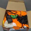 Joiedomi 8 ft Long Halloween Inflatable Three Characters and Pumpkin Patch Outdoor Decoration, Blow Up Inflatables Witch Ghost Skeleton Yard Decorations with LEDs for Party Yard Lawn Garden Decor