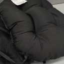 Blazing Needles 16-inch Twill Round Chair Cushion, 2 Count (Pack of 1), Black