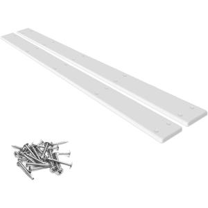 36" X 3" PE Trailer Bunk Glides, 2PCS Heavy Duty Boat Trailer Bunk Slide Pads with Screws and 10 Holes, Smoother Boat Trailer Glide Bunk Enders for Loadings and Launches Easier
