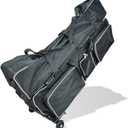 Fencing Bag with Wheels - Competition Draw-bar Rolling Fencing Bag - Fencing Bags with A High-Top Weapon Bag, One Size