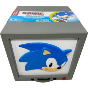Sonic The Hedgehog Surprise TV Bundle 10 Sonic TV Box with SquishMe, Backpack Hanger, Fidget Spinner, Mini Figure, Giant Pop-It & 1-in-5 Chance for Rare Minekit