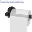 Toilet Paper Holder Matte Black Horizontal&Vertical 180 Degree Rotatable Three-Position Adjustable Tissue Holders Roll Holder Hangers Toilet Paper Stand SUS201 and Zinc Alloy Modern Wall Mounted