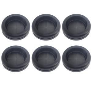 Rubber Grommet, Rubber Grommets for Wiring, 1-1/2" ID, 1-3/4" Drill Hole, Rubber Hole Plugs, Synthetic Wire Grommets Protector, Firewall Plug Grommet - 6 Pack