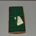 D'Moksha Homes Forest Green Linen Napkins Set of 4 - Classic Hemstitch 100% Pure Linen Hemstitch Dinner Napkins 20 x 20 Inch for St Patricks Day, Easter - Handcrafted and Machine Washable