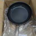 Blue Diamond Frying Pan 8 Skillet, Diamond Infused Healthy Ceramic Nonstick, PFAS and PFOA-Free, Dishwasher and Oven Safe, Even Heating, Metal Utensil Safe, Warp Control Base, Grey (Gray)