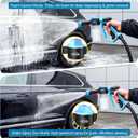 Car Wash Foam Gun for Garden Hose, Foam Cannon Car Wash Kit with Microfiber Wash Mitt, High Pressure Nozzle & 3 Spray Modes, Hose Foam Blaster for Cars, Trucks, RV, Motorcycle Cleaning - Blue