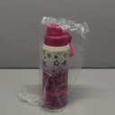 GOPPUS 18 oz Kids Insulated Water Bottle with Snack Container  BPA-Free Stainless Steel Sports Bottle, Keeps Drinks Cold for 24 Hours, Ideal for School, Travel & Activities (Pink star)