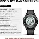 Mens Watches Digital Watches for Men Casual Sports Military Waterproof Wrist Watches Stopwatch Silicone Band with LED Backlight/Alarm/Timer/Date