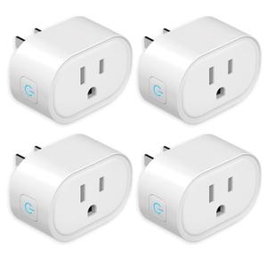 YNF Mini Smart Plug, Simple Setup with One Voice Command, Smart Plugs That Compatible with Alexa , Remote Control, Timer & Schedule, BLE Mesh Plug Requires Alexa Echo 4 Pack
