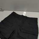 luvamia Cargo Shorts for Women Trendy High Waisted Casual Summer Knit Elastic Back 5 Inch Inseam Mid Thigh Chino Shorts (X-Large, Black)