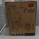 Gravity Folding Baby Stroller - Portable Travel Toddler Stroller w/Adjustable Backrest, Canopy & Cup Holder, Lightweight and UV Protected, One-Hand Automatic Folding - Black