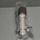 Upgraded 5-in-1 Blow Dryer Brush with Heated Comb - Volumizer Hair Dryer Brush for Wet & Dry Hair, Ideal for Thick Curly Hair, Salon Blowout, Frizz-Free Shiny Hair, Reduced Heat Damage - 70mm (White)