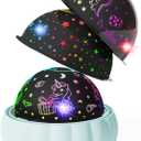 Star Projector Night Light for Kids, Toys for 3-8 Year Old Girls Boys, 3 Projection Themes 7 Lighting Modes 360 Rotation Galaxy Star Light for Ceiling Room Decor (Blue)