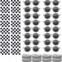 JATEBI 48 Pack Race Car Sunglasses Wristbands Stick Flags for Kids Racing Theme Party Favors Set Black and White Checker Sunglasses Silicone Bracelets Flags for Race Theme Birthday Halloween Supplies