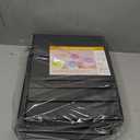 1 Inch 3 Ring Binder 1 Binder Black Clear View Cover with 2 Inside Pockets, Colored School Supplies Office and Home Binders, 6 Pack  by Enday