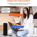 WiFi Door Sensor Window Detector: Smart Magnetic Door Open Detector with App Alerts, Wireless Home Security Contact Sensor, Tuya App Remote Control, Compatible with Alexa Google Assistant (2-Pack)