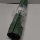 Bulijojo Sturdy Front Entrance Doormats,Durable Heavy Duty Welcome Mat,Thick Absorbent Natural Rubber Non Slip Mat,Easy Clean Entryway Mat 17x30 Inch Leaves Green