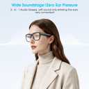 Bluetooth Smart Glasses,Blue Light Blocking Glasses for Men and Women ,Built-in Mic & Speakers,Smart Wireless Headphone Glasses for Office/Work Blue Light Filtering, Voice Control,Unisex