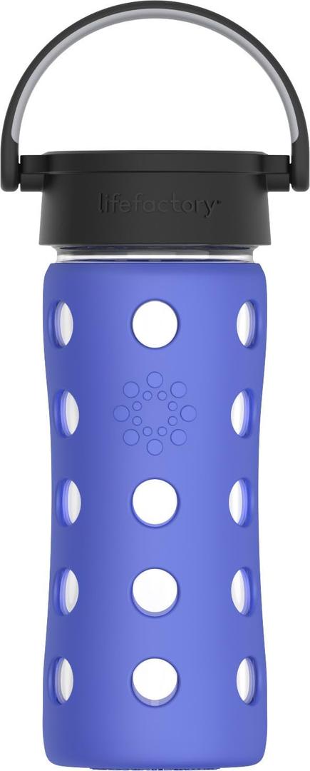 LIFEFACTORY 12oz Classic Cap Bottle Periwinkle Blue
