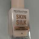 Revolution Beauty London, Skin Silk Serum Foundation, Light to Medium Coverage, Lightweight & Radiant Finish, Contains Hyaluronic Acid, F5 Light Skin Tones, 0.77 fl oz