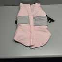 SUNFURA Dog Jacket, Large Dog Coat with Harness Built in, Warm Pet Winter Jacket Zippered Snow Coat with Furry Collar, Waterproof Fleece Snowsuit for French Bulldog, Pink L