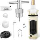 1222 Replacement Cartridge for One Handle Posi Temp Shower Cartridge Replacement,Brass & Plastic,with Removal Tool