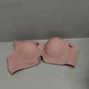Plus Size Push Up Bras for Women Back Fat Smoothing Bra Comfort Lightly Underwire T-Shirt Bra (38B, Purple)