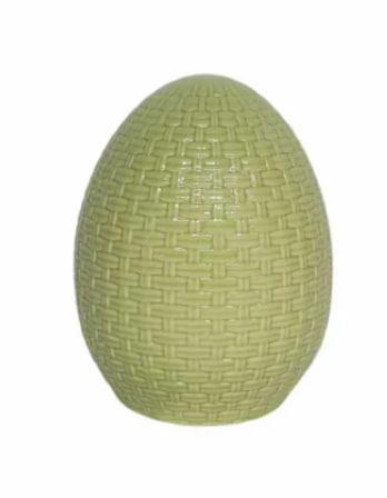 Set Of 2 Holiday Home Ceramic Eggs - Green