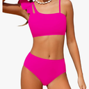 Girls Swimsuits Two Piece Bikini Set Ruffle Bathing Suit with Adjustable Strap Quick Dry Beach Girls' Swimwear 5-6Y