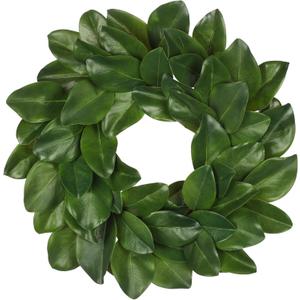 Briful 24'' Artificial Magnolia Wreath for Front Door Large Silk Greenery Wreath Faux Magnolia Leaf Wreaths for Home Room Window Indoor Outdoor Porch Decor