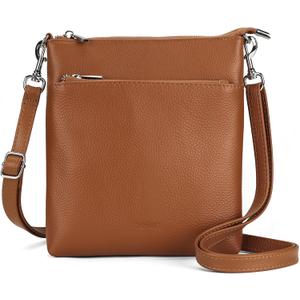 Befen Genuine Leather Crossbody Purses for Women Travel Cross Body Bags Lightweight with Adjustable Shoulder Strap