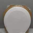 BEMIS 500EC 390 Toilet Seat with Easy Clean & Change Hinges, 1 Pack Round, Cotton White
