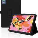 for XPPen Magic Drawing Pad 12.2 Inch Android Tablet Case,BOVUGAC Folding Stand Protective Cover with Pencil Holder and Wrist Strap,Full Protection, Premium PU,Scratch Resistant(Black)