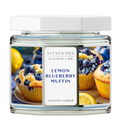 YR Scent Lemon Blueberry Muffin Home Fragrance Candle – 14.5 oz 3-Wick Glass Jar