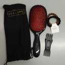 Boar Bristle Hair Brush, Soft Nylon Pins and Boar Bristles for Smoothing, Detangling, Soft Bristle Reducing Breakage and Enhancing Shine, Hairbrush for Women,Men