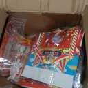 Circus Theme Party Decorations Supplies: Carnival Ticket Photo Booth Props Backdrop Kit with Circus Boxes Carnival Photo Backdrop Amusement Park Theme Accessories for Boys Girls Birthday Decor