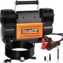 ALL-TOP Air Compressor Kit, Dual Cylinder 12V Portable Inflator 12.35 ft/Min, Offroad Air Compressor Pump for Truck Tires, Heavy Duty Max 150 PSI for 4x4 Vehicle & RV