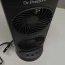 Dr. Prepare Desk Fan Tower Fan Cooling Fan, Portable Oscillating Fan with 3-Speed Options, Dual Air Circulation, 110 Oscillation, 3 Timers, Table Fan for Bedroom Dorm Room Office Desktop, 13 inch
