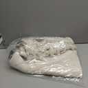 Collive Washable Area Rug 3' x 5', Modern Woven Kitchen Rugs, White/Beige Braided Rug Indoor Door Mat Throw Carpet for Entryway Living Room Nursery Mudroom Laundry Room