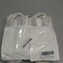qiqee 50-Packs White Paper Gift Bags with Handles Bulk 4.5"x2.5"x6" Mini Size Party Favor Bags Multiple Uses