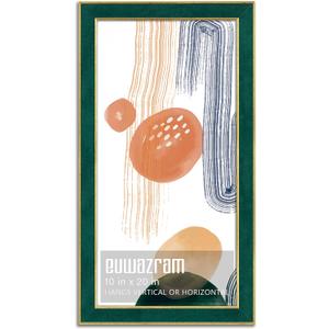 Suede 10x20 Frame - Single Frame, Christmas Elegant Green 10 x 20 Poster Frame, 10x20 Picture Frame for Artwork Puzzles Photos and Movie Posters
