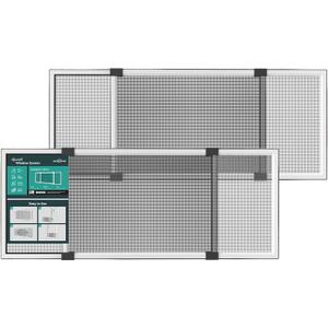 Expandable Window Screen, Horizontal (15" H x 21.6" - 40" W, 2 Pack) Adjustable Window Screens, Replacement Window Screens for House Windows