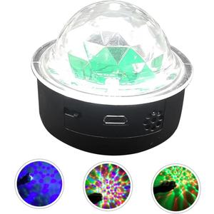 1pc RGB Voice Control Stage Lamp USB Rechargeable Crystal Ball Disco Light for Ktv Parties Weddings and More LED Atmosphere Light for Home and Car 1pc RGB Voice Control Stage Lamp USB Rechargeable Crystal Ball Disco Light for Ktv Parties Weddings and More LED Atmosphere Light for Home and Car