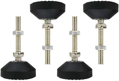LC LICTOP 4Pcs M8x50 Thread Furniture Glide Swivel Leveling Mount Heavy Duty Machine Leveling Feet 2" Dia Metal Adjustable Leveling Feet