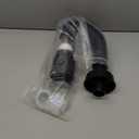 iFealClear Bathroom Sink Drain Kit, Flexible P-Trap Drain Pipe with Pop Up Stopper, Expandable Bathroom Sink Pipe Replacement with 2 Adapters, Fits 1-1/4'', 1-1/2'', 2" Holes, Hair Catcher, Black