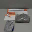 Baseboard Cleaner Tool with Handle, Extendable Long Handle Baseboard Cleaning Duster with Reusable Pads for Floorboard, Ceiling Fan Blade Cleaner Duster (Gray)